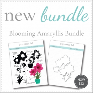 Blooming Amaryllis Stamp Set + Die Bundle