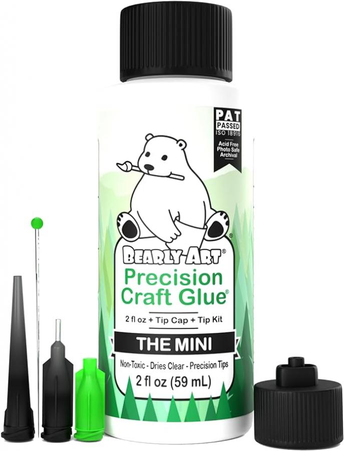 Bearly Art Precision Craft Glue - THE MINI (2 OZ)