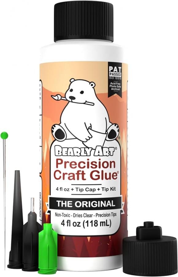 Bearly Art Precision Craft Glue - THE ORIGINAL (4 OZ)