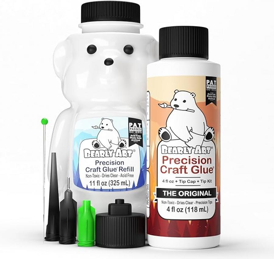 Bearly Art Precision Craft Glue - THE BUNDLE