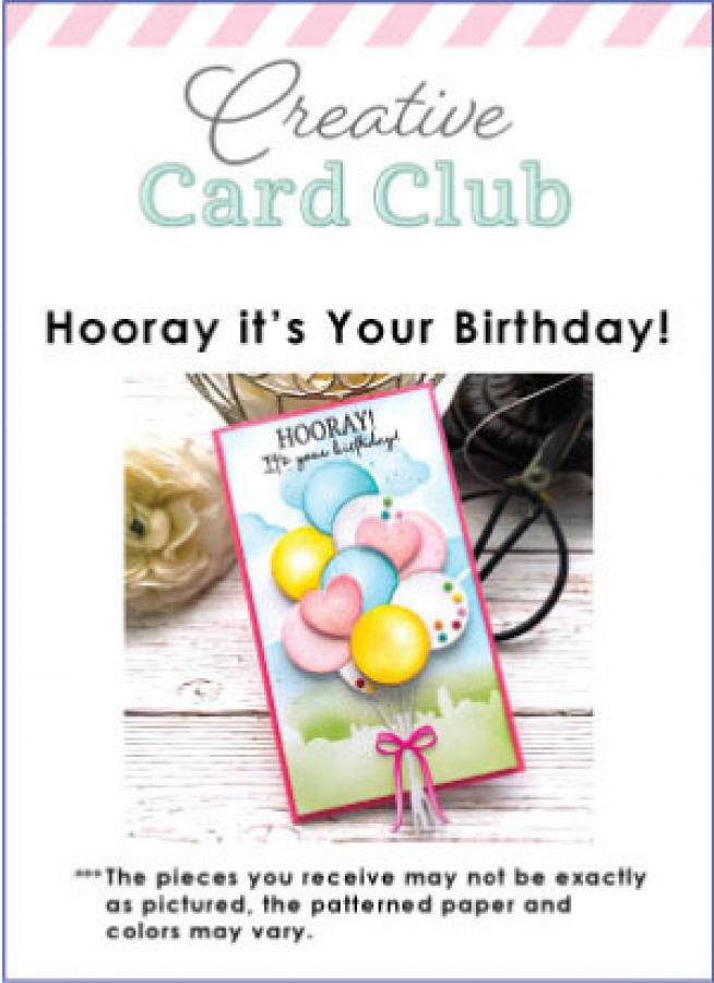 Creative Card Club - Hooray it's Your Birthday Card Kit