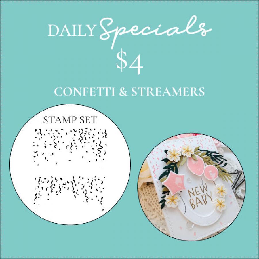 Daily Special - Confetti & Streamers Stamp Set