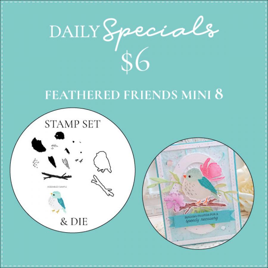 Daily Special - Feathered Friends Mini 8 Mini Stamp Set + Die