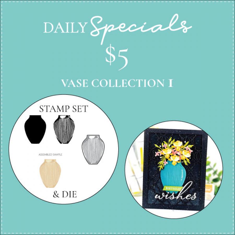Daily Special - Vase Collection 1 Mini Stamp Set + Die