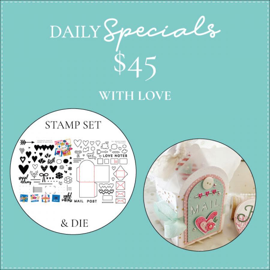 Daily Special - With Love Stamp Set + Die