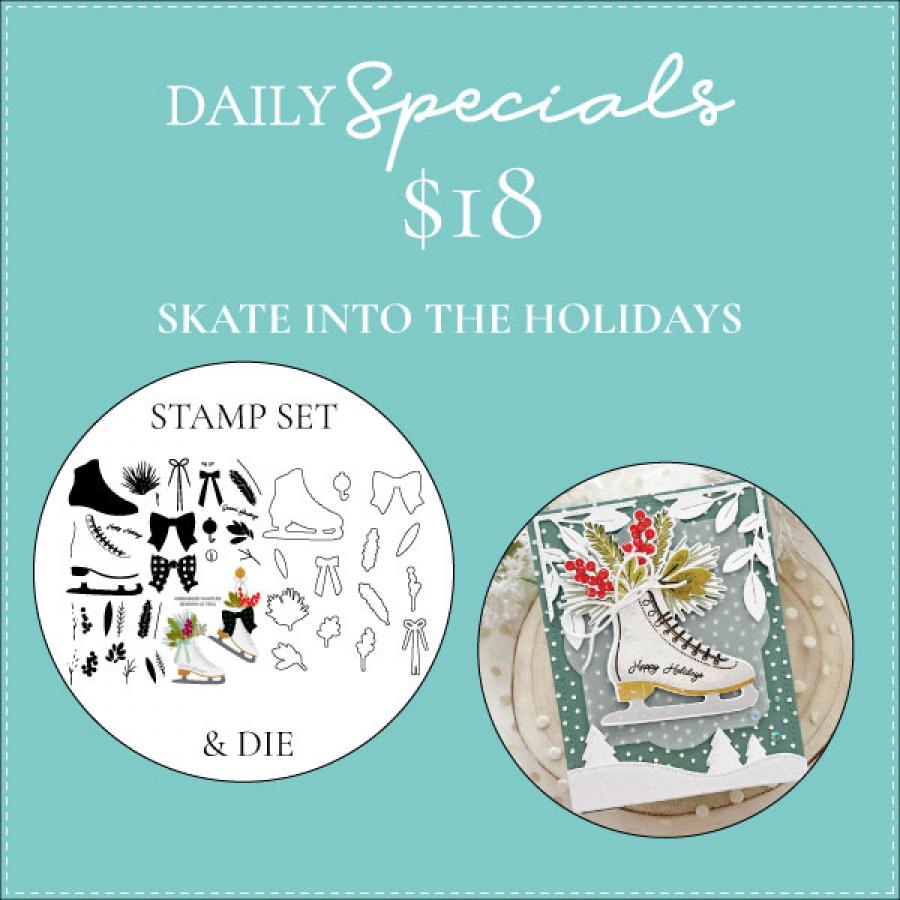 Daily Special - Skate Into the Holidays Stamp Set + Die