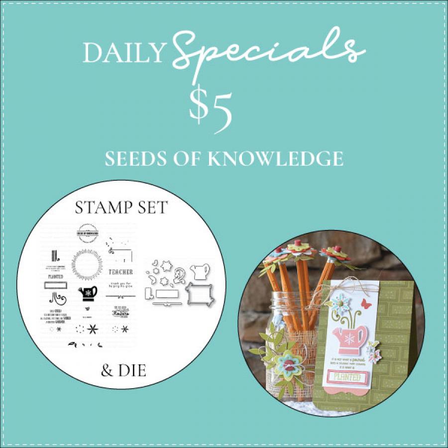 Daily Special - Seeds of Knowledge Stamp Set + Die