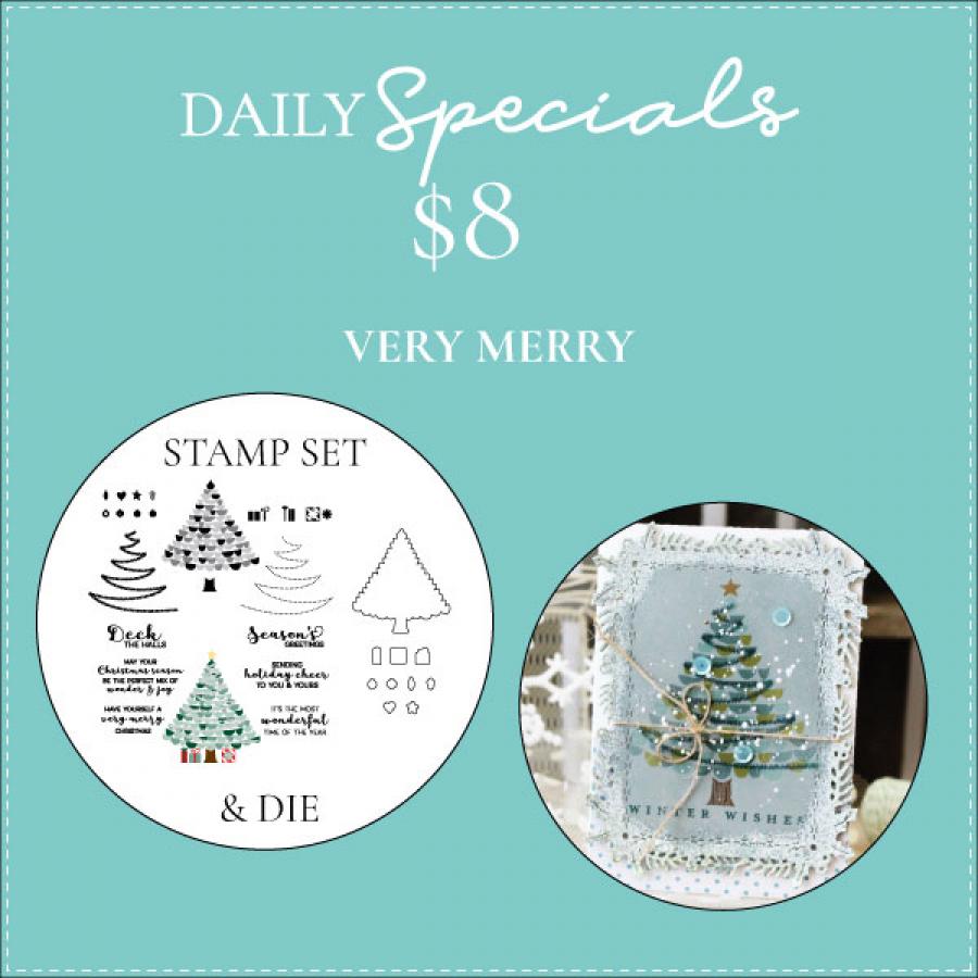 Daily Special - Very Merry Stamp Set + Die