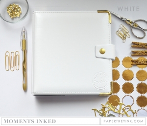 Moments Inked: Binder - White