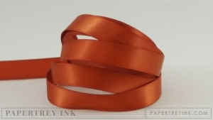 Terracotta Tile 1/2" Satin Solid Ribbon (5 yards)