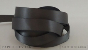 Smokey Shadow 1/2" Satin Solid Ribbon (5 yards)