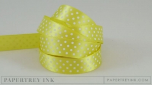 Limeade Ice 5/8" Satin Dots Ribbon (5 yards)