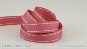 Autumn Rose 5/8" Saddle Stitch Ribbon (5 yards)