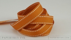 Canyon Clay 5/8" Saddle Stitch Ribbon (5 yards)