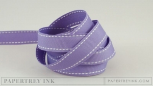 Winter Wisteria 5/8" Saddle Stitch Ribbon (5 yards)