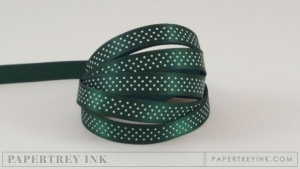 Pinefeather 3/8" Bitty Dot Satin Ribbon (5 yards)