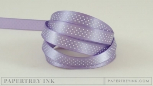 Winter Wisteria 3/8" Bitty Dot Satin Ribbon (5 yards)