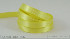 Limeade Ice 3/8" Bitty Dot Satin Ribbon (5 yards)