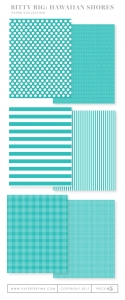 Bitty Big: Hawaiian Shores Color Collection (24 sheets)