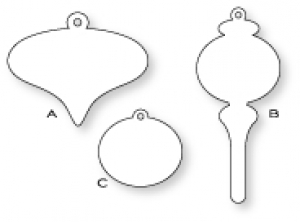 Papertrey Ink - Vintage Ornaments Die Collection (set of 3)