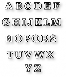 Papertrey Ink - Block Alphabet Upper Die Collection (set of 26)