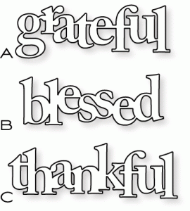 Papertrey Ink - Counting My Blessings Die Collection (set of 3)