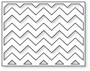 Papertrey Ink - Cover Plate: Chevron Horizontal Die