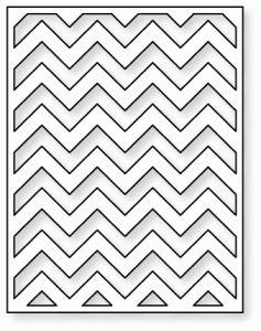 Papertrey Ink - Cover Plate: Chevron Vertical Die