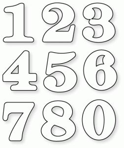 Papertrey Ink - By the Numbers Mats Die Collection (set of 9)