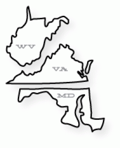 Papertrey Ink - United States: WV, VA, MD Die