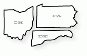 Papertrey Ink - United States: OH, PA, DE Die