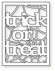 Papertrey Ink - Text Block: Halloween Die