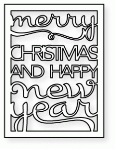 Papertrey Ink - Text Block: Christmas Die