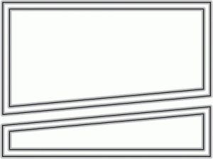 Papertrey Ink - Sentiment Splits: Angle Horizontal Die