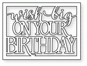 Papertrey Ink - Text Block: Horizontal Birthday Die