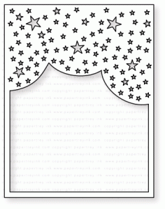 Papertrey Ink - Cover Plate: Night Sky Die