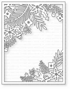 Papertrey Ink - Cover Plate: Winter Floral Die