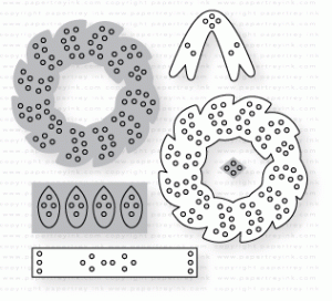 Papertrey Ink - Seasonal Stitching: Holiday Wreath Die