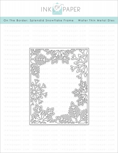 On the Border: Splendid Snowflakes Frame Die