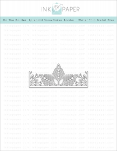 On the Border: Splendid Snowflakes Border Die