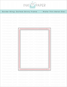 Border Bling: Skinny Dotted Frame Die