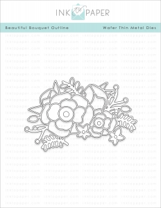 Beautiful Bouquet Outline Die