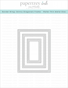 Border Bling: Skinny Diagonals Frame Die