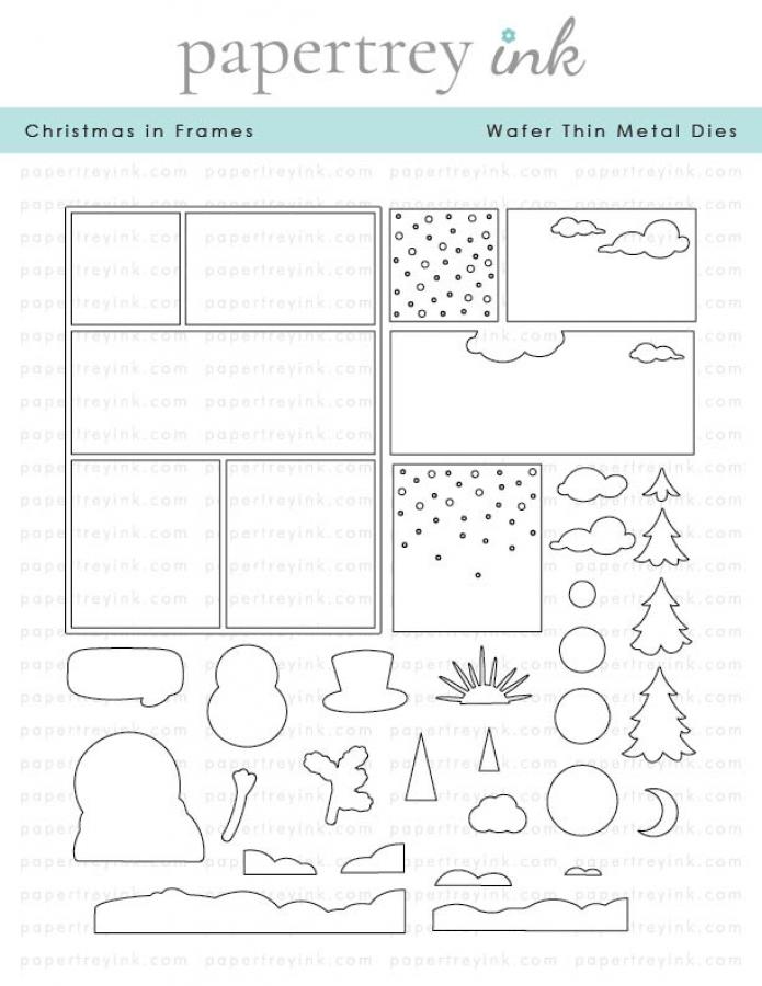 Shape Up Snowman Accessories Mini Stamp Set: Papertrey Ink