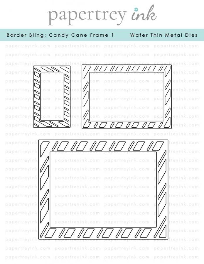 Border Bling: Candy Cane Frame 1 Die