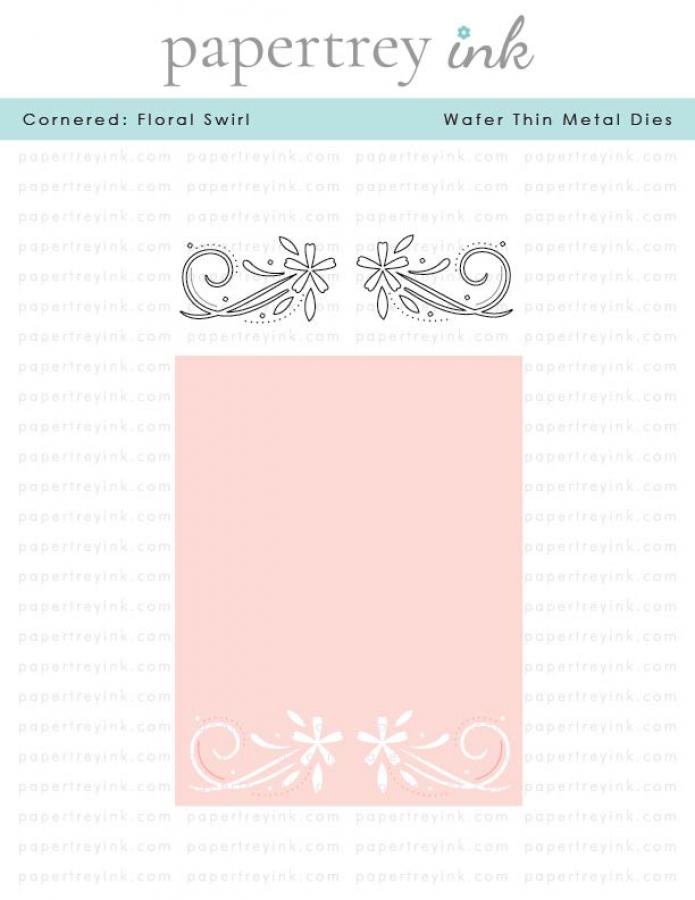 Cornered: Floral Swirl Die