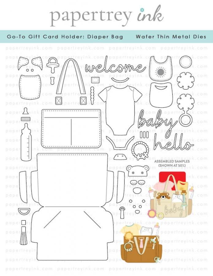 Go-To Gift Card Holder: Diaper Bag Die