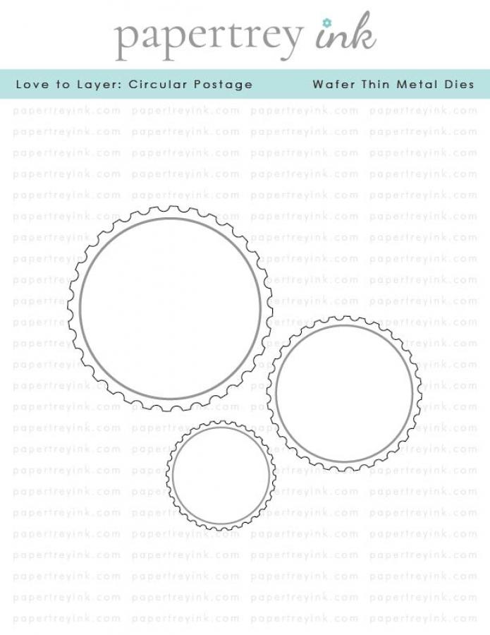 Love to Layer: Circular Postage Die