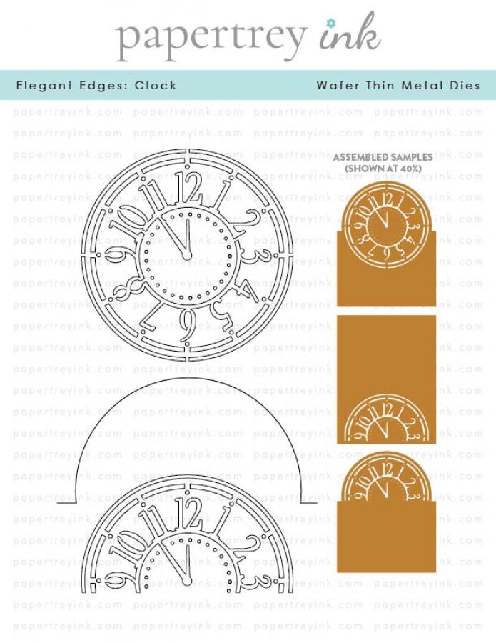 Elegant Edges: Clock Die