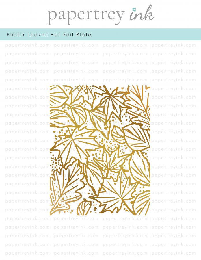 Fallen Leaves Hot Foil Plate